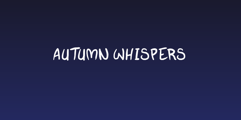 autumn whispers Social Header