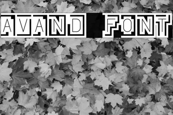 AVAND Font examples