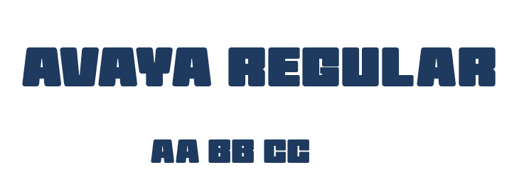 AVAYA Regular Font Preview
