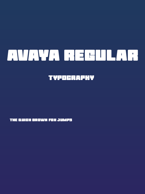 AVAYA Regular Poster
