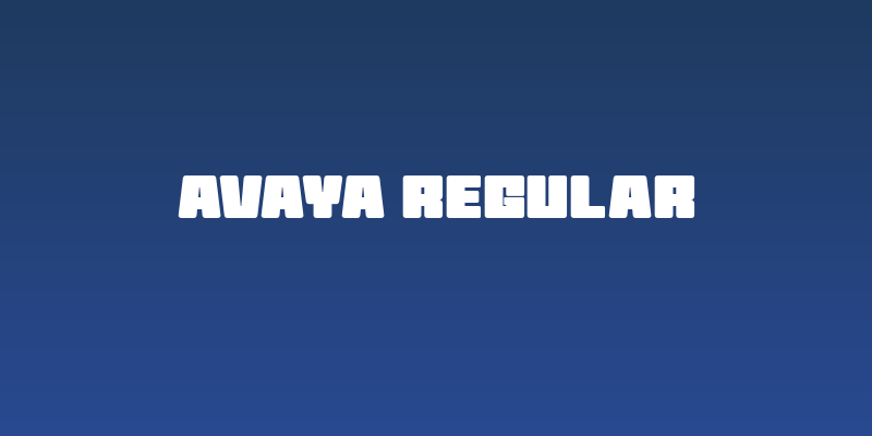 AVAYA Regular Social Header