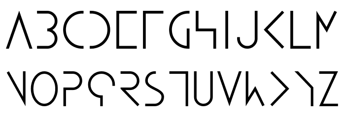 AVA Font LOWERCASE