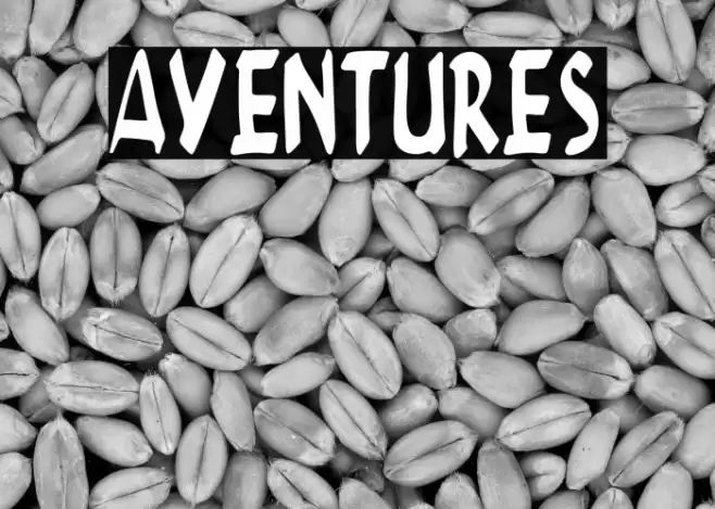 AVENTURES Font examples