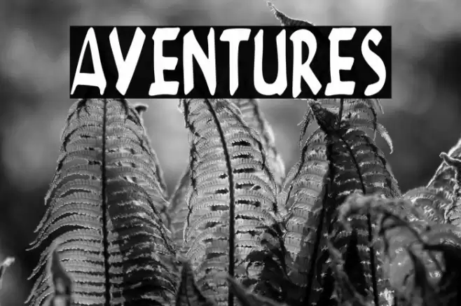 AVENTURES Font examples