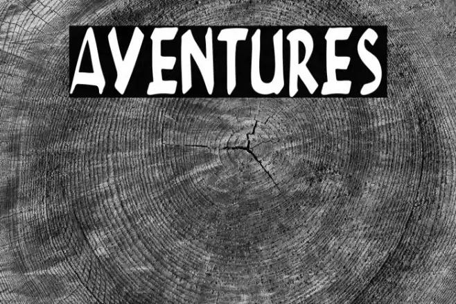 AVENTURES Font examples