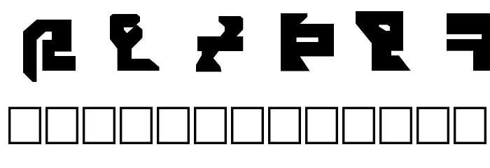 AVIAN/MYRMICAT numerals Font LOWERCASE