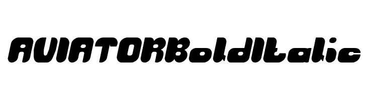 AVIATOR Bold Italic  フリーフォントのダウンロード