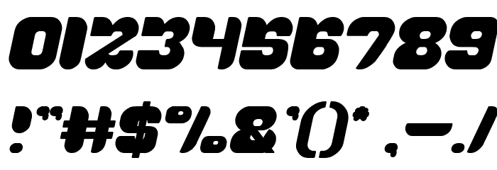 AVIATOR Bold Italic Font OTHER CHARS
