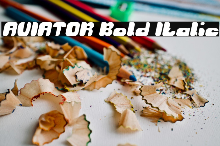 AVIATOR Bold Italic Example 2