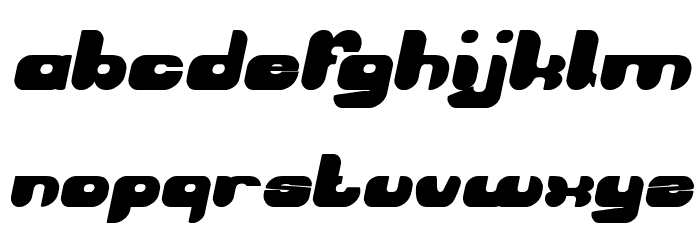 AVIATOR Bold Italic Font LOWERCASE
