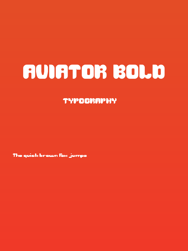AVIATOR Bold Poster