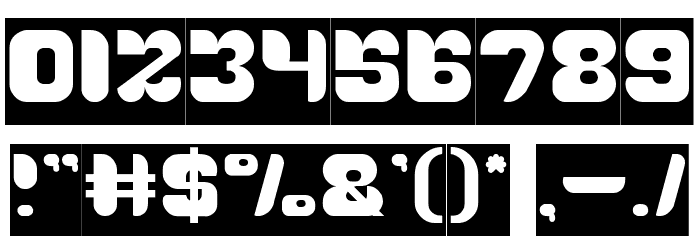 AVIATOR-Inverse Font OTHER CHARS