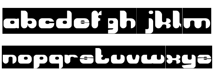 AVIATOR-Inverse Font LOWERCASE
