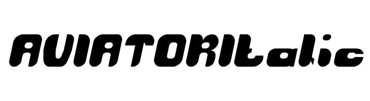 AVIATOR Italic  font caratteri gratis