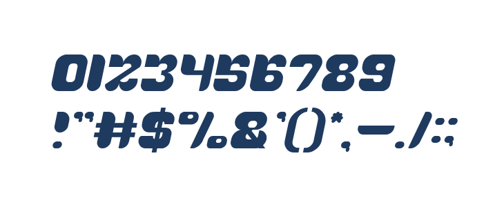 AVIATOR Italic Other Characters