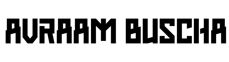 AVRAAM BUSCHA  Free Fonts Download