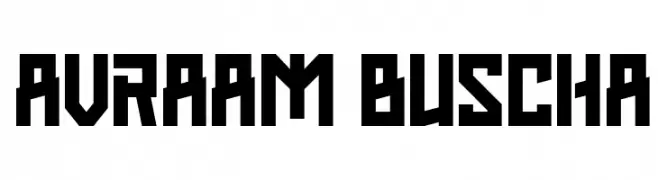 AVRAAM BUSCHA  Descarca Fonturi Gratis