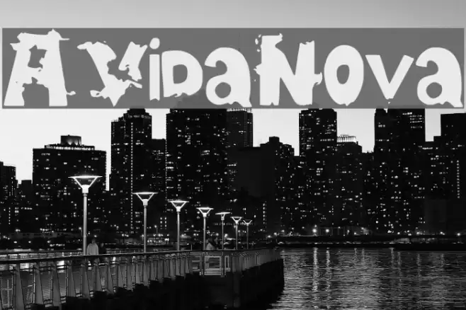 AVidaNova Schriftart examples
