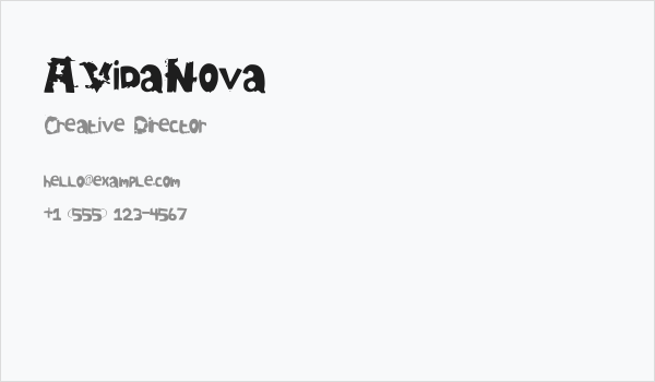 AVidaNova Business Card