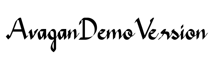 Avagan Demo Version  नि: शुल्क फ़ॉन्ट्स डाउनलोड
