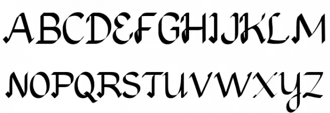 Avagan Demo Version Font UPPERCASE