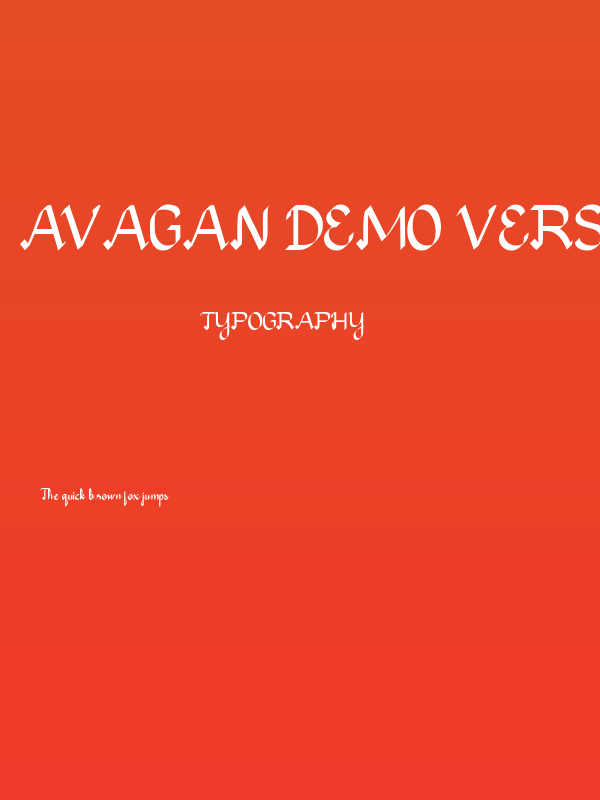 Avagan Demo Version Poster