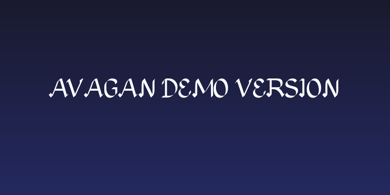 Avagan Demo Version Social Header