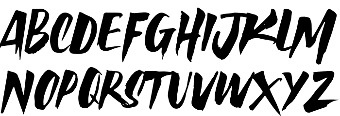AvailaBrush Font OTHER CHARS