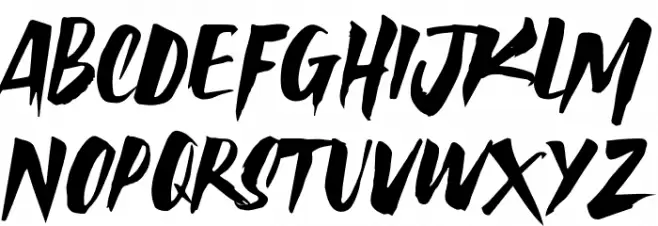 AvailaBrush Font Litere mari