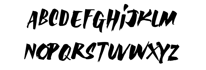 AvailaBrush Font LOWERCASE