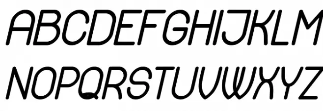 Available Italic Fonte MAIÚSCULAS