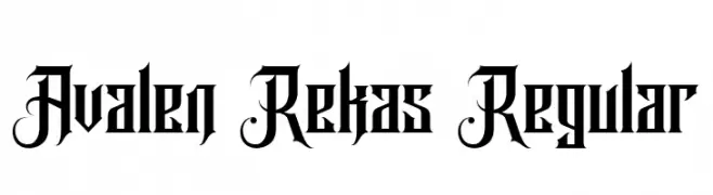 Avalen Rekas Regular  フリーフォントのダウンロード