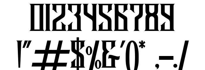 Avalen Rekas Regular Font OTHER CHARS