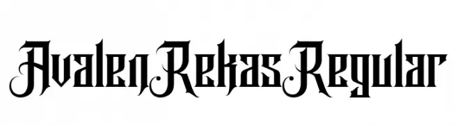 Avalen Rekas Regular  フリーフォントのダウンロード