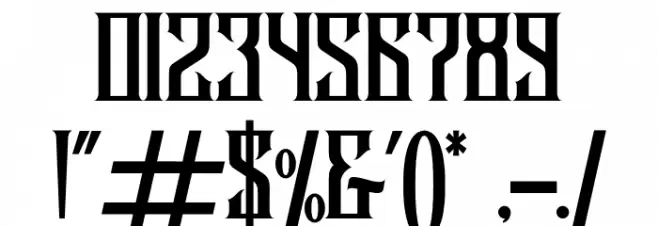 Avalen Rekas Regular Font OTHER CHARS