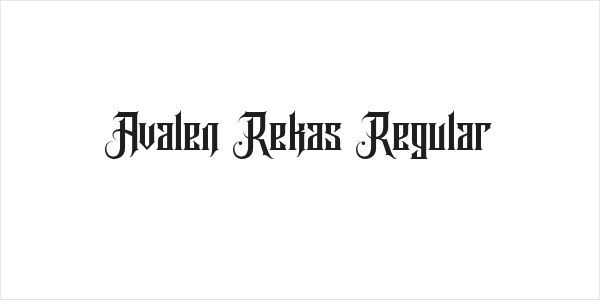 Avalen Rekas Regular Logo