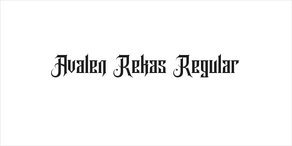 Avalen Rekas Regular Logo