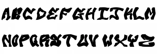Avalon Old Skool Graff 字体 大写