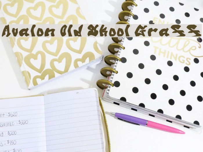 Avalon Old Skool Graff Font examples