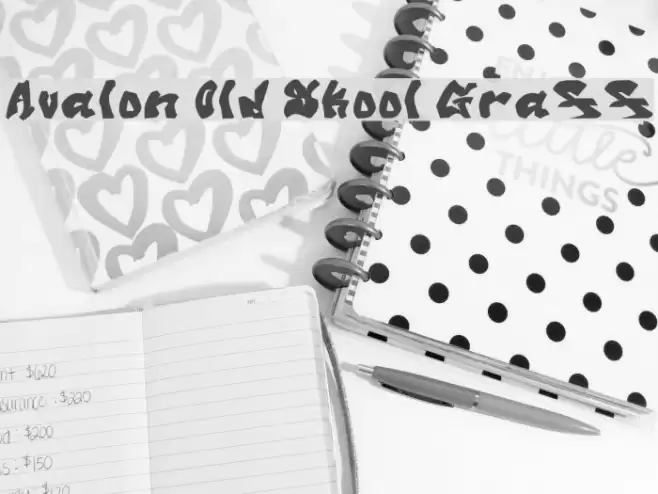 Avalon Old Skool Graff フォント examples