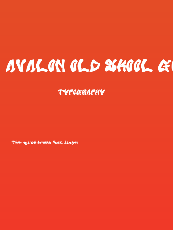 Avalon Old Skool Graff Poster