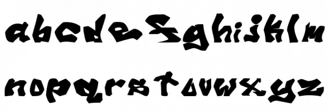 Avalon Old Skool Graff フォント 小文字
