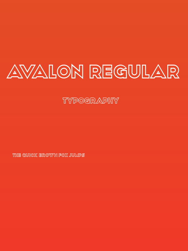 Avalon Regular Poster