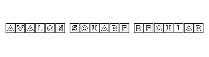 Avalon Square Regular  Frei Schriftart Herunterladen