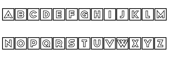 Avalon Square Regular Font LOWERCASE