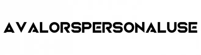 Avalors Personal Use  Free Fonts Download