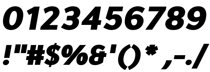 Avancement 2020 Black Italic Font OTHER CHARS