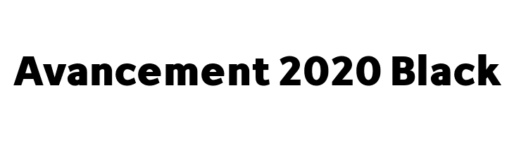 Avancement 2020 Black  नि: शुल्क फ़ॉन्ट्स डाउनलोड