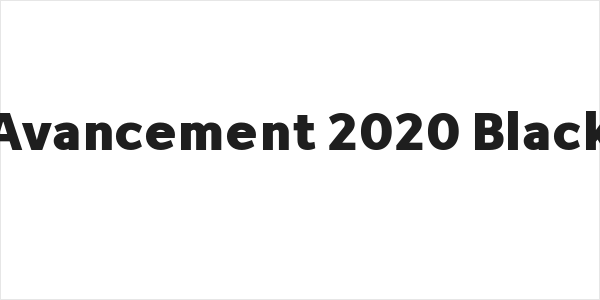 Avancement 2020 Black Logo