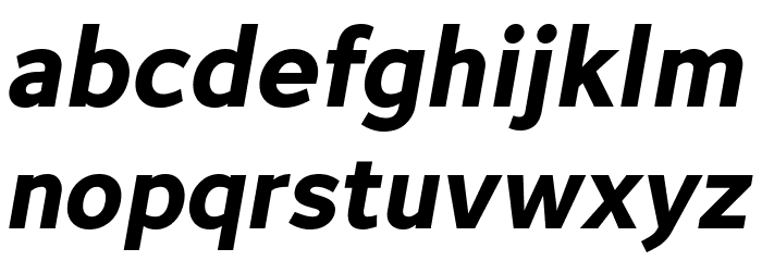 Avancement 2020 Bold Italic Font LOWERCASE